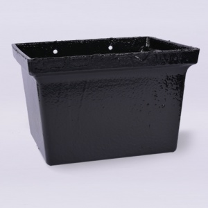 Rainwater Head 75mm Drop Classical Black Plus
