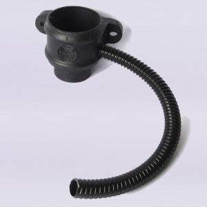 Rainwater 75mm  Diverter Kit RH Connection Primed Classical Black