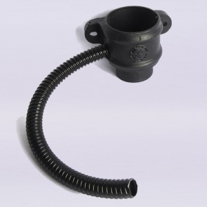 Rainwater Diverter Kit Left Hand Connection Primed Classical Black