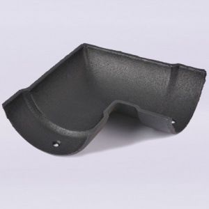 Half Round Angle Double Socket Classical Black