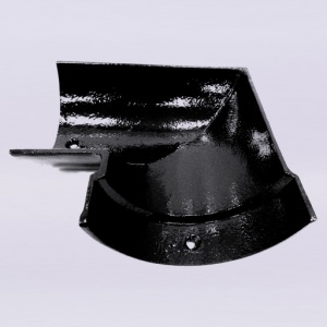 100x90 Half Round Angle Left Hand Classical Black Plus