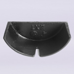 150 Half Round Stop End For Spigot Classical Black
