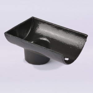 Half Round Dropend For Socket Classical Plus Black