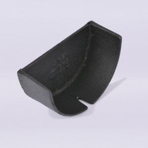 Deep Half Round Stop End For Spigot Classical Black