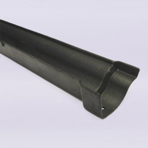 125x1830 Half Round Double Beaded Gutter Classical Black